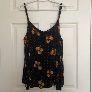 Polka dot double layer swing cami